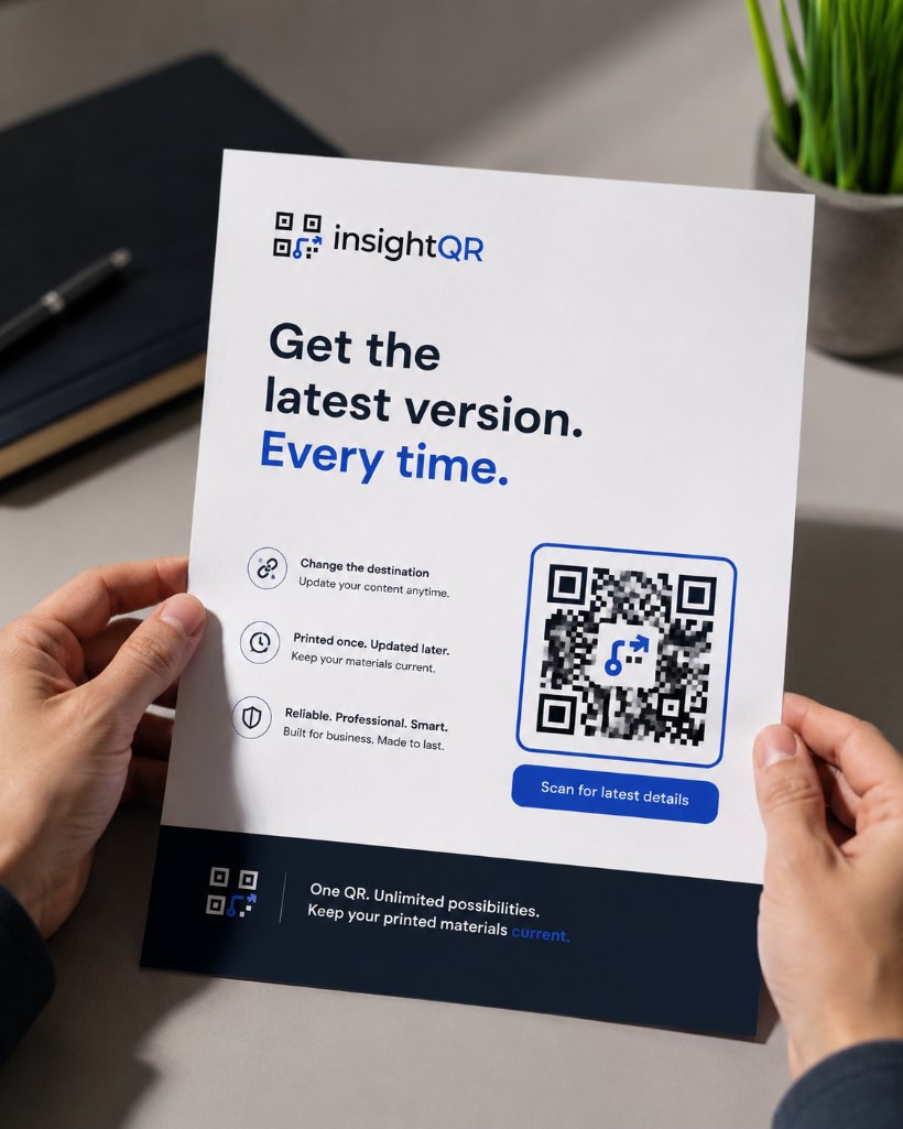 Flyer with QR